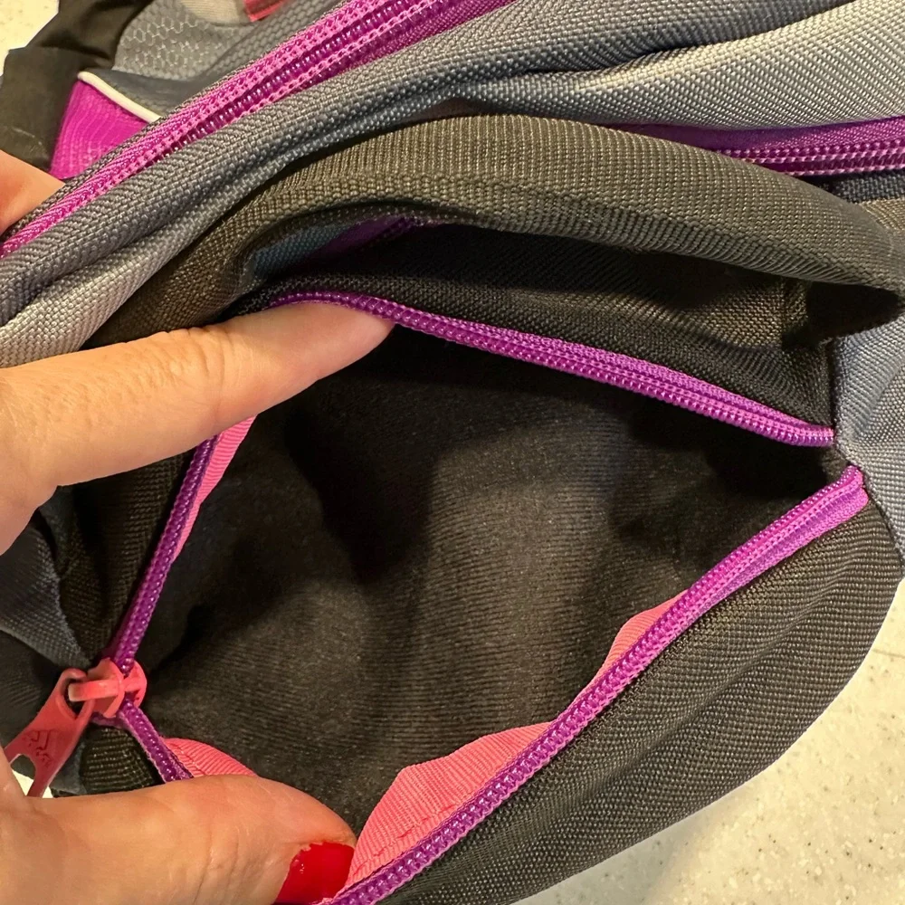 Adidas Back Pack! school, Travel, dance, sports, etc. Black, purple & Gr…